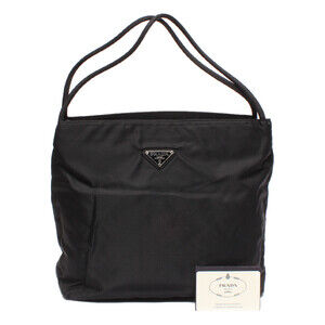 Prada Tessuto Nylon City Tote Bag Black